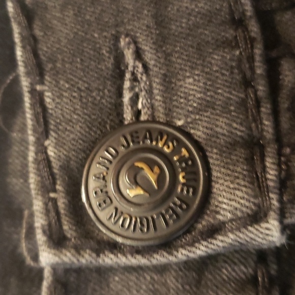 True Religion Jeans Mens World Tour Rickey Super t Black Red Label USA 40 - Picture 4 of 16